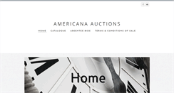 Desktop Screenshot of americanaauctions.com