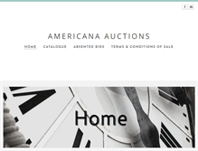 Tablet Screenshot of americanaauctions.com